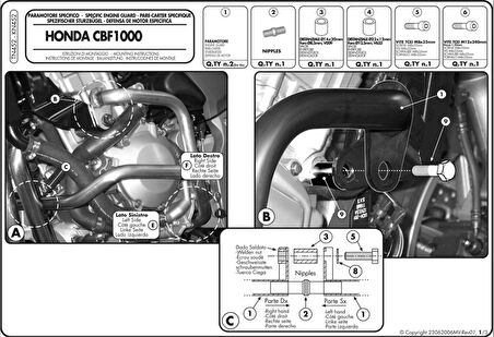 Kappa KN452 HONDA CBF 1000 - ABS (06-09) Koruma Demiri