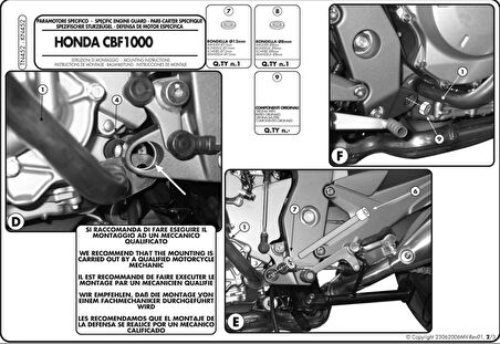 Kappa KN452 HONDA CBF 1000 - ABS (06-09) Koruma Demiri
