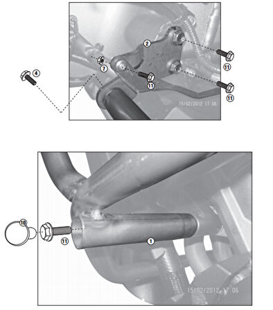 Kappa KN4105 Kawasaki Versys 1000 (12-14) Koruma Demiri
