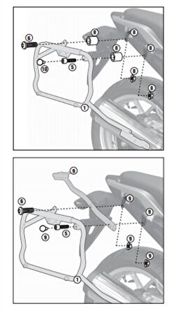 Kappa KLX1109 HONDA INTEGRA 700 (12-13) Yan Çanta Taşıyıcı
