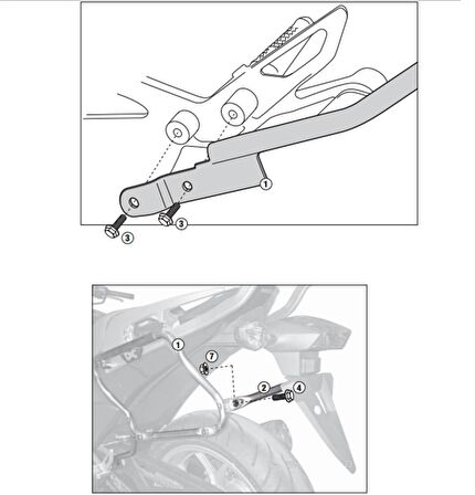 Kappa KLX1109 HONDA INTEGRA 700 (12-13) Yan Çanta Taşıyıcı