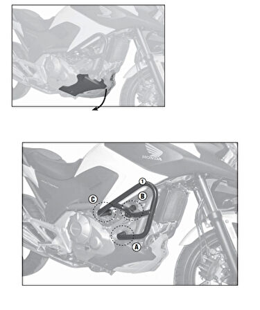 KAPPAKN1111HONDANC700X-SNC750X-S-NC750X-SDCT(12-20)KORUMADEMİRİ