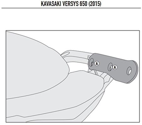 Kappa 4114KITK KAWASAKI VERSYS 650 (15-19) Yan Çanta Taşıyıcı Bağlantı Kiti