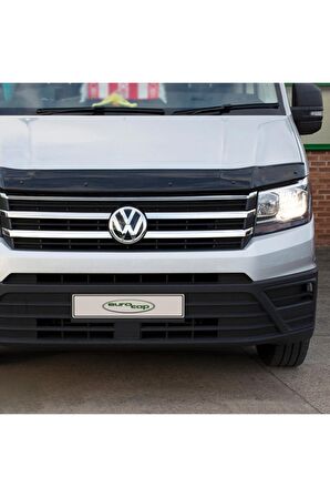 Volkswagen Crafter Ön Kaput Koruma Rüzgarlığı 3mm Akrilik (Abs) Parlak Siyah Deflektör 2018>