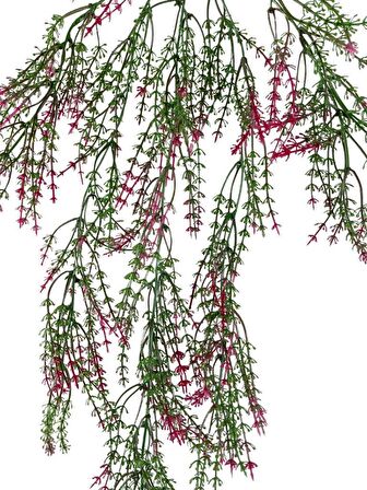 Yapay Çiçek Sarkan Çiçek Bordo Kılçık Yapay Sarmaşık  60*30cm UV Katkılı Güneşe Dayanıklı