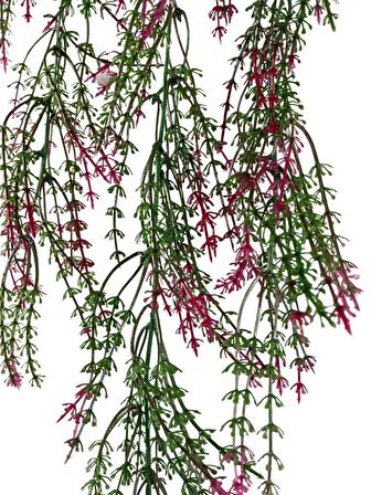 Yapay Çiçek Sarkan Çiçek Bordo Kılçık Yapay Sarmaşık  60*30cm UV Katkılı Güneşe Dayanıklı