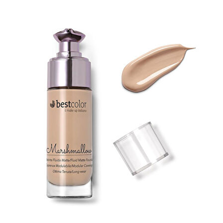 Best Color Fuild Matte Marshmallow 01 Badem Ton Likit Fondöten
