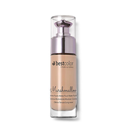 Best Color Fuild Matte Marshmallow A02 Krem Karamel Ton Likit Fondöten