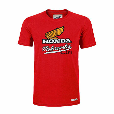 HONDA COLLECTION KIRMIZI T-SHIRT WINGS LOGO