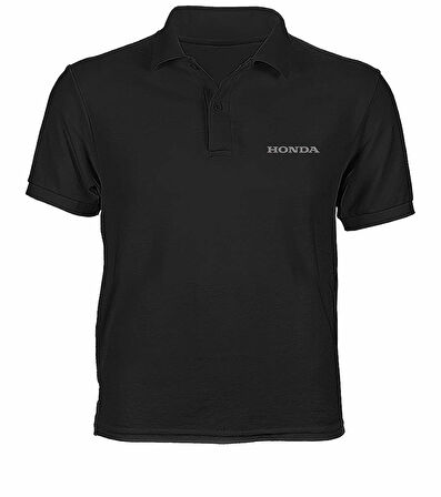 HONDA COLLECTION SİYAH POLO T-SHIRT HONDA LOGOLU