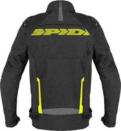 SPIDI RACE WARRIOR 2 NET YAZLIK CEKET SİYAH SARI