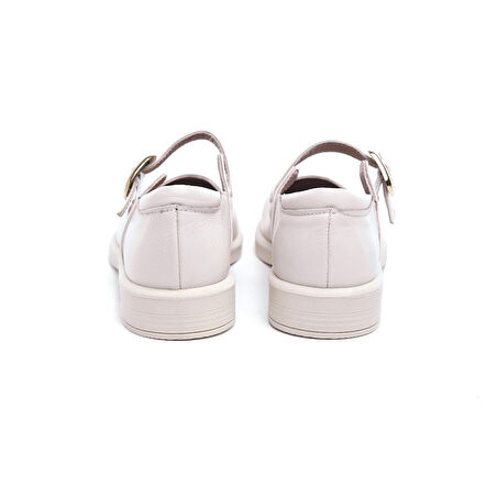 Hakiki Deri Bilekten Bantlı Kadın Babet