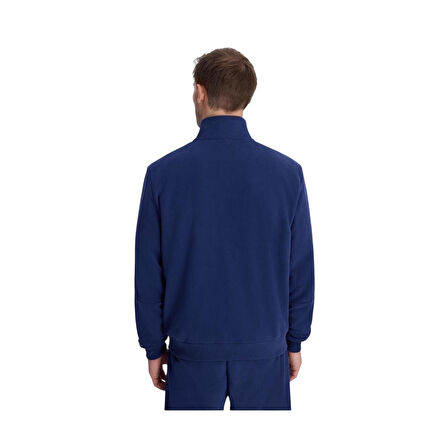 Authentic İtaly Full Zip Erkek Mavi Comfort Fit Fermuarlı Eşofman Üstü