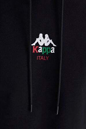 Kappa Authentic Italy Erkek Siyah Sweatshirt 382622W-005