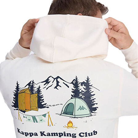 Kappa Authentıc Graphık Phelps Erkek Sweatshirt 341X3EW-A0F-M Beyaz