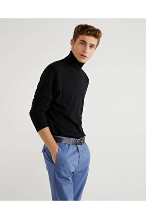 United Colors of Benetton Erkek Siyah Kazak Model Kodu: 123A1002U2180