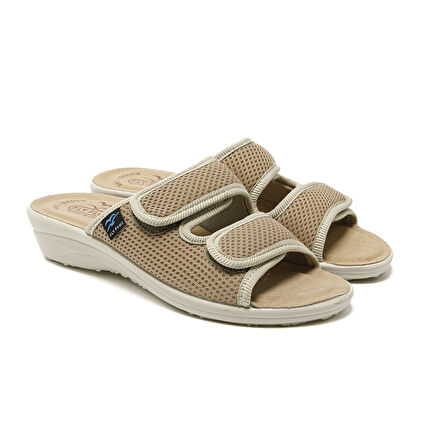 FlyFlot 83 K24 FE Kadın Terlik T4 F50 FE Fly Flot Slipper 6009-Beige