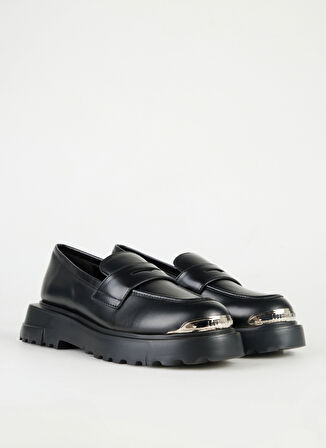 Love Moschino Deri Siyah Kadın Loafer JA10224G1L