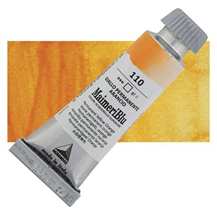 Maimeri Blu Tüp Sulu Boya 12 ml S2 No:110 Permanent Yellow Orange