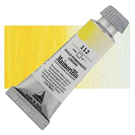 Maimeri Blu Tüp Sulu Boya 12 ml S1 No:112 Permanent Yellow Lemon