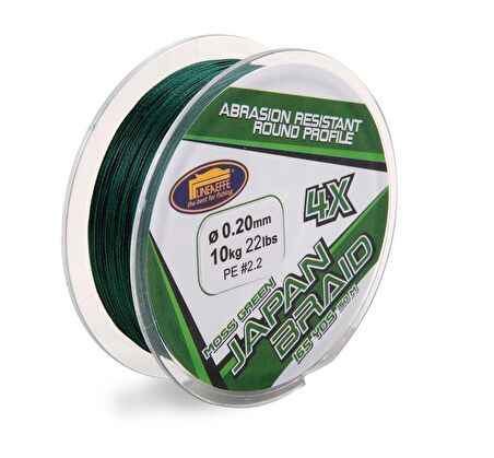 Lineaeffe 150 mt 4 örgü yeşil ip(Made in Japan) 0,20 mm