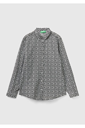 United Colors Of Benetton Kadın / Kız Beyaz Gömlek (Model Kodu: 124P5Oa95Q8U4 )