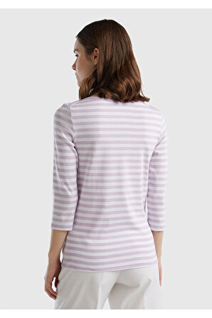 United Colors of Benetton Kadın Yeşil Tişört Model Kodu: 124P3OA6E16A1