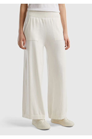 United Colors Of Benetton Kadın / Kız Beyaz Pantolon (Model Kodu: 124P1294Df009 )