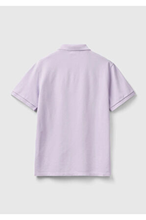 United Colors Of Benetton Kadın / Kız Lila Polo Yaka Tişört (Model Kodu: 124P3Wg9D300E )