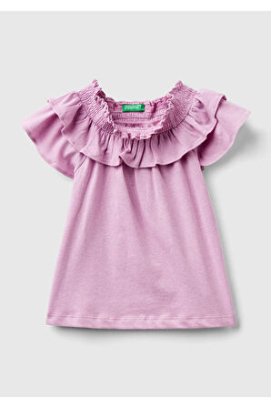 United Colors of Benetton Kız Çocuk Haki Tişört Model Kodu: 224P3F4JC10HV