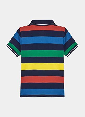 Benetton Siyah - Çok Renkli Erkek Çocuk Polo T-Shirt 3EJDC301B