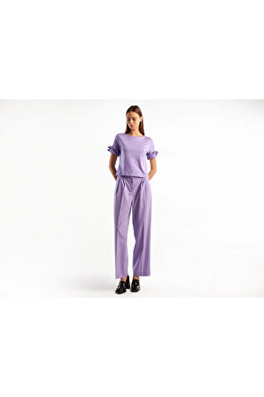 United Colors Of Benetton Kadın / Kız Lila Pantolon (Model Kodu: 123A4E4Qdf04K )