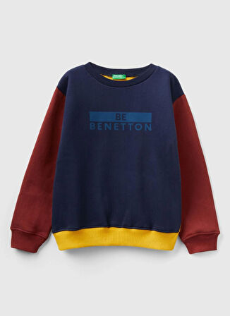 Benetton Erkek Bordo Sweatshırt 3EB5C10EJ