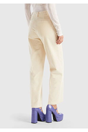 United Colors Of Benetton Kadın / Kız Ekru Pantolon (Model Kodu: 123A4O1Hdf04O )