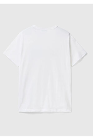 United Colors of Benetton Erkek Bej Tişört Model Kodu: 124P3I1XU100A