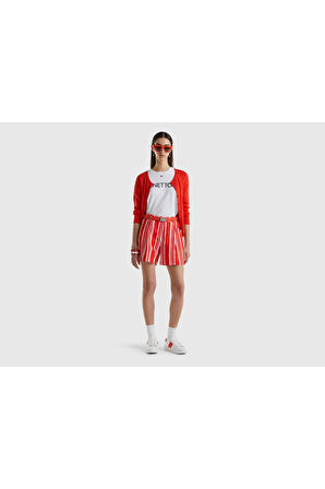 United Colors Of Benetton Kadın / Kız Kırmızı Şort (Model Kodu: 123P4Zfqd900K )