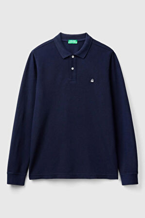 United Colors Of Benetton Erkek Lacivert Polo Yaka Tişört (Model Kodu: 124A3089J3204 )