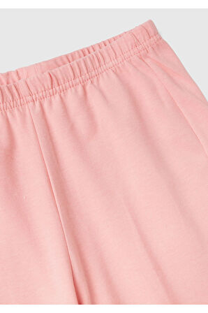 Erkek Çocuk Pembe Logo İşlemeli Pijama Takımı