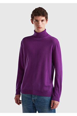 United Colors of Benetton Erkek Mor Kazak Model Kodu: 123A1002U2180