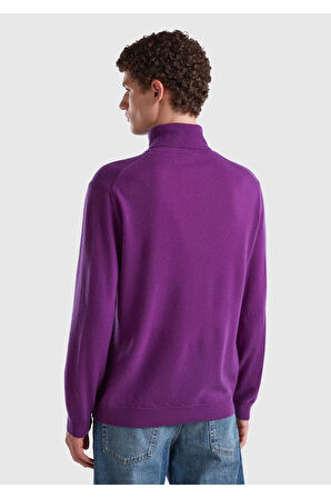 United Colors of Benetton Erkek Mor Kazak Model Kodu: 123A1002U2180