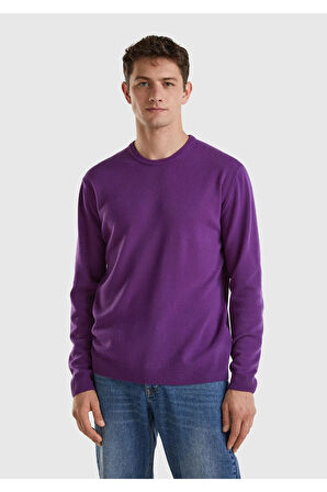 United Colors of Benetton Erkek Mor Kazak Model Kodu: 123A1002U1G34