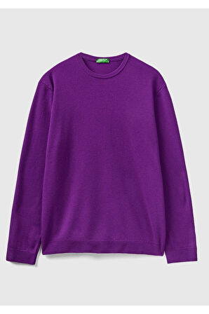 United Colors of Benetton Erkek Mor Kazak Model Kodu: 123A1002U1G34