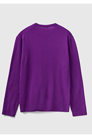 United Colors of Benetton Erkek Mor Kazak Model Kodu: 123A1002U1G34