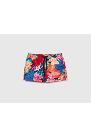 United Colors of Benetton Erkek Çocuk Krem Deniz Şortu Model Kodu: 623P5HVJ0X00D