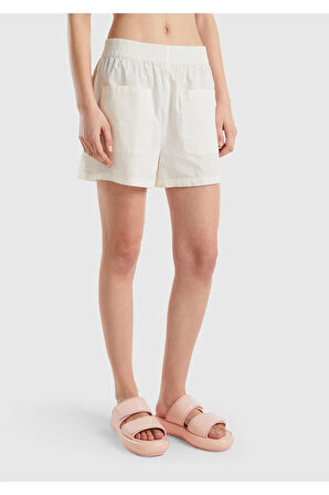 United Colors of Benetton Kadın Krem Şort Model Kodu: 623P4IZT59003