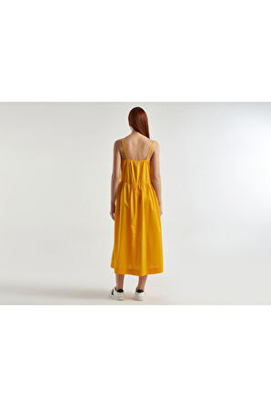Kadın Sarı Askılı Elbise Sarı