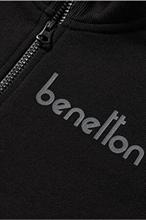 Benetton Çocuk Fermuarlı Sweatshirt 222A3J68C502D