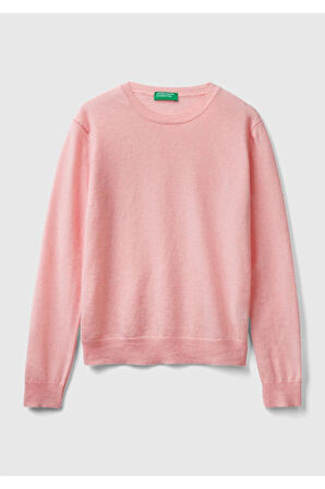 United Colors of Benetton Kadın Pembe Kazak Model Kodu: 123A1002D1K01