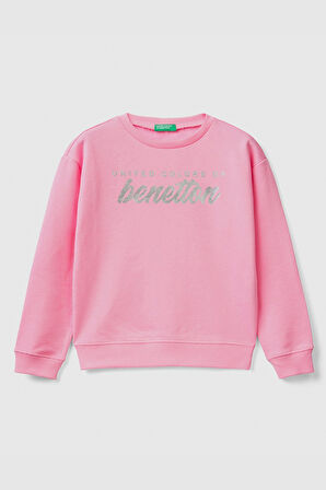 BENETTON KIZ ÇOCUK SWEAT-PEMBE | 6-7 Yaş