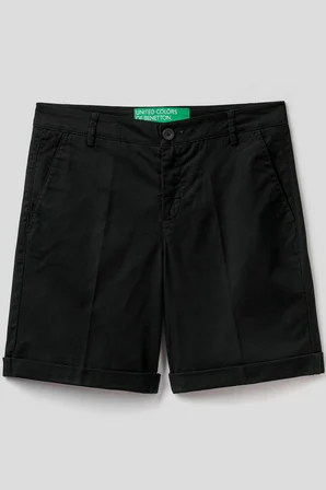 Siyah Kadın / Kız Bn_%100 Koton Chino Bermuda Model Kodu: 124P4CV0592G570L